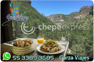 Vagn Comedor - Restaurante Urike Tren Tren Chepe Express Barrancas del Cobre Operadora Garza Viajes whatsapp 5520135767 www-barrancasdelcobre-mx